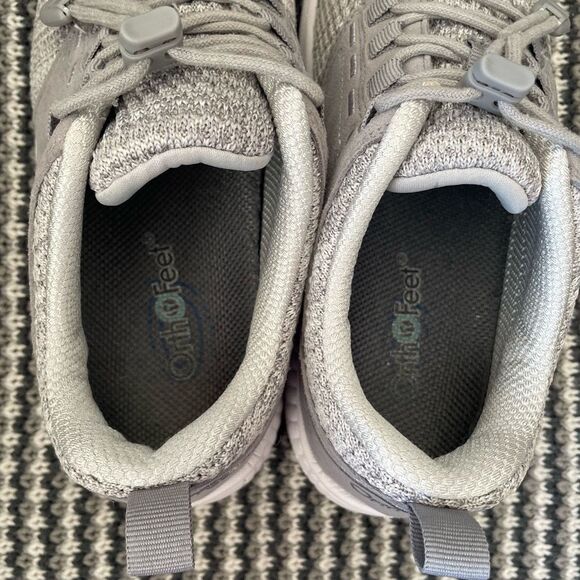Orthofeet Francis No-tie grey sneaker women’s shoe size 7.5 - Picture 9 of 10
